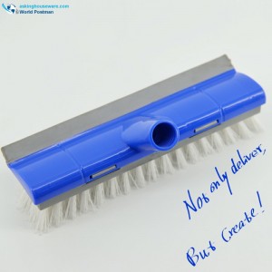 Akbrand Push Brush Soft Squeegee отзад с коса с косъм за конец с къса твърда PP четина